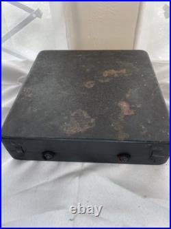 Antique Polly Portable Wind Up Phonograph Record Player withCase & Needles Works Antique Polly Portable Wind Up Phonograph Record Player withCase & Needles Works