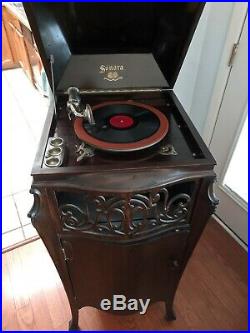 Antique Sonora Phonograph Victrola Wind Up Record Player