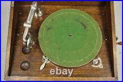 Antique Sonora Victorian Quartersawn Oak Tabletop Phonograph Record Player