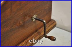 Antique Sonora Victorian Quartersawn Oak Tabletop Phonograph Record Player
