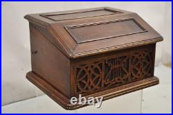 Antique Sonora Victorian Quartersawn Oak Tabletop Phonograph Record Player