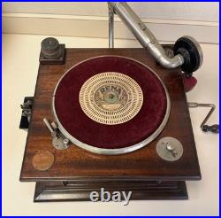 Antique The Leader Gramophone Phonograph Victor Record Player RENA Stroboscope