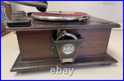Antique The Leader Gramophone Phonograph Victor Record Player RENA Stroboscope