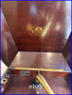 Antique VICTOR VICTROLA PHONOGRAPH VV-Xi TALKING MACHINE Record Player PLAYS