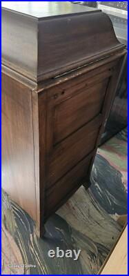 Antique Victor Victrola XI Tipe J Phonograph Cabinet Record Player W Records In