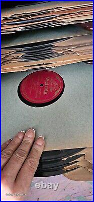 Antique Victor Victrola XI Tipe J Phonograph Cabinet Record Player W Records In