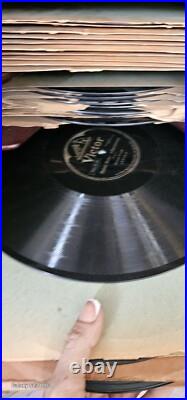 Antique Victor Victrola XI Tipe J Phonograph Cabinet Record Player W Records In