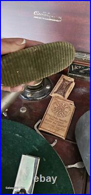 Antique Victor Victrola XI Tipe J Phonograph Cabinet Record Player W Records In