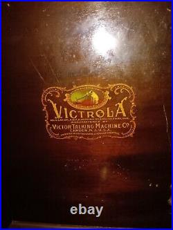 Antique Victrola Phonograph & Cabinet Record Player Works Great! NO Reserve