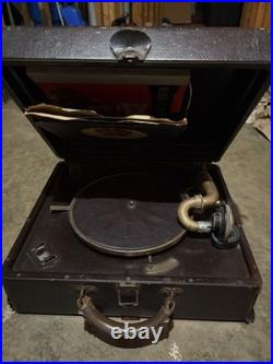 Antique Victrola Talking Machine Portable Phonograph Record Player Camden NJ Antique Victrola Talking Machine Portable Phonograph Record Player Camden NJ
