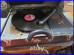 Antique Wind-up Record Player Phonograph