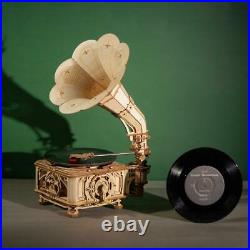 Antique Working Gramophone Player Original Vintage Phonograph Record Player US