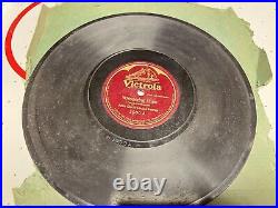 Antique edison phonograph player #584 With Records