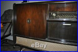 Antique midcentury Blaupunkt vintage record player shortwave radio bar