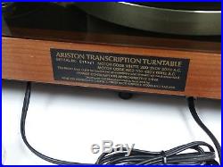 Ariston RD80 (SO Close To Linn LP12!) Transcription Turntable Record Player Deck
