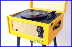 Arkrocket 3-Speed Bluetooth Record Player Retro Turntable with Built-in Speak
