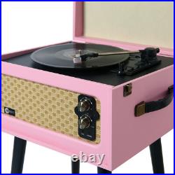 Arkrocket Discovery Bluetooth Record Player 3-Speed turntable removable legs