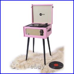 Arkrocket Discovery Bluetooth Record Player 3-Speed turntable removable legs