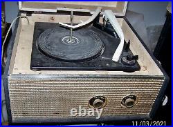 Arvin 71P19 Blue Portable Phonograph and Radio Record Player Repair