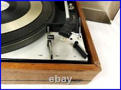 As Is Dual 1219 Turntable Record Player Dust cover Audio Tecnica Cartr Needl