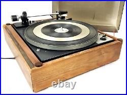 As Is Dual 1219 Turntable Record Player Dust cover Audio Tecnica Cartr Needl