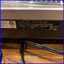 Audio Technica AT-LP120USB Turntable Working Great With Brand New Stylus