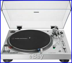 Audio-Technica AT-LP120X-USB Direct-Drive Analog and USB Turntable (Silver)