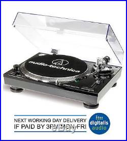 Audio-Technica AT-LP120-USB Professional DJ USB Record Player Turntable Black