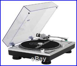 Audio-Technica AT-LP120 USB Professional DJ USB Record Player Turntable Silver