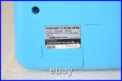 Audio-Technica VP96 Portable Record Player Vacuum Records Blue Tested Excellent Audio-Technica VP96 Portable Record Player Vacuum Records Blue Tested Excellent