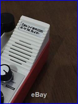 Bandai Triple Inchophone Mini Record Player White Stripes 8 Ban