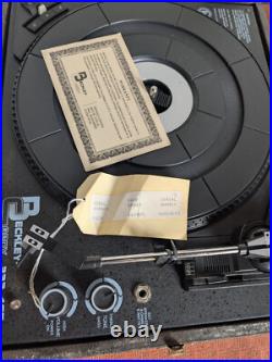 Beckley Cardy Portable Phonograph Record Player Vintage Electronic Turntable NOS
