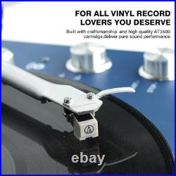 Belt Drive Turntable for Vinyl Record Player, Bluetooth Output, Built-In Phono P