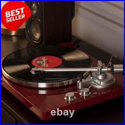 Belt Drive Turntable with Bluetooth Built-In Pre-Amp USB Output Vinyl Player
