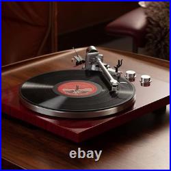 Belt Drive Turntable with Bluetooth Connectivity, Built-in Phono Pre-amp, USB Di