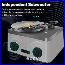 Bluetooth HiFi Vinyl Turntable Phonograph Record Player Audio Technica Cartridge