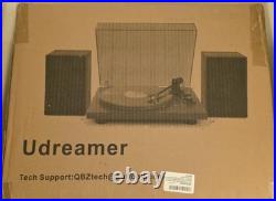 Bluetooth In&Out Record Player HiFi System with Upgraded Quality Speakers UD006