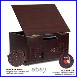 Bluetooth Record Player 10 in 1, 3-Speed Belt-Drive Turntable with Speakers