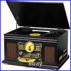 Bluetooth Record Player 10 in 1,3-Speed Turntable for Vinyl with Speakers, LP Bluetooth Record Player 10 in 1,3-Speed Turntable for Vinyl with Speakers, LP