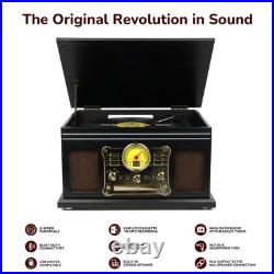 Bluetooth Record Player 10 in 1,3-Speed Turntable for Vinyl with Speakers, LP Bluetooth Record Player 10 in 1,3-Speed Turntable for Vinyl with Speakers, LP