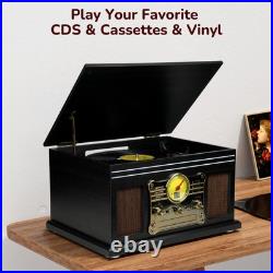 Bluetooth Record Player 10 in 1,3-Speed Turntable for Vinyl with Speakers, LP Bluetooth Record Player 10 in 1,3-Speed Turntable for Vinyl with Speakers, LP