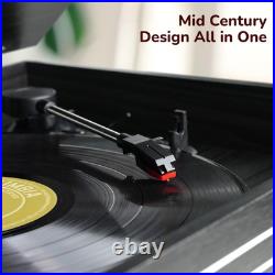 Bluetooth Record Player 10 in 1,3-Speed Turntable for Vinyl with Speakers, LP Bluetooth Record Player 10 in 1,3-Speed Turntable for Vinyl with Speakers, LP