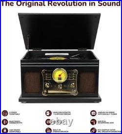 Bluetooth Record Player 10 in 1, 3-Speed Turntable for Vinyl with Speakers, LP t Bluetooth Record Player 10 in 1, 3-Speed Turntable for Vinyl with Speakers, LP t