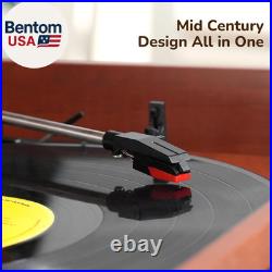 Bluetooth Record Player 10 in 1, 3-Speed Turntable for Vinyl with Speakers, LP t