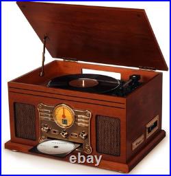 Bluetooth Record Player 10 in 1, 3-Speed Turntable for Vinyl with Speakers, LP t Bluetooth Record Player 10 in 1, 3-Speed Turntable for Vinyl with Speakers, LP t
