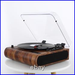 Bluetooth Record Player, 3 Speed Turntable with Built-In Speakers, Retro LP Viny Bluetooth Record Player, 3 Speed Turntable with Built-In Speakers, Retro LP Viny