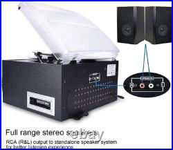 Bluetooth Record Player Turntable with Stereo Speaker, LP Vinyl to MP3 Conver