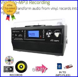 Bluetooth Record Player Turntable with Stereo Speaker, LP Vinyl to MP3 Converter