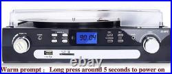 Bluetooth Record Player with Stereo Speakers, Turntable for Vinyl to MP3 with