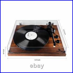 Bluetooth Turntable Vintage Record Player 2-Speed Music Player Orange